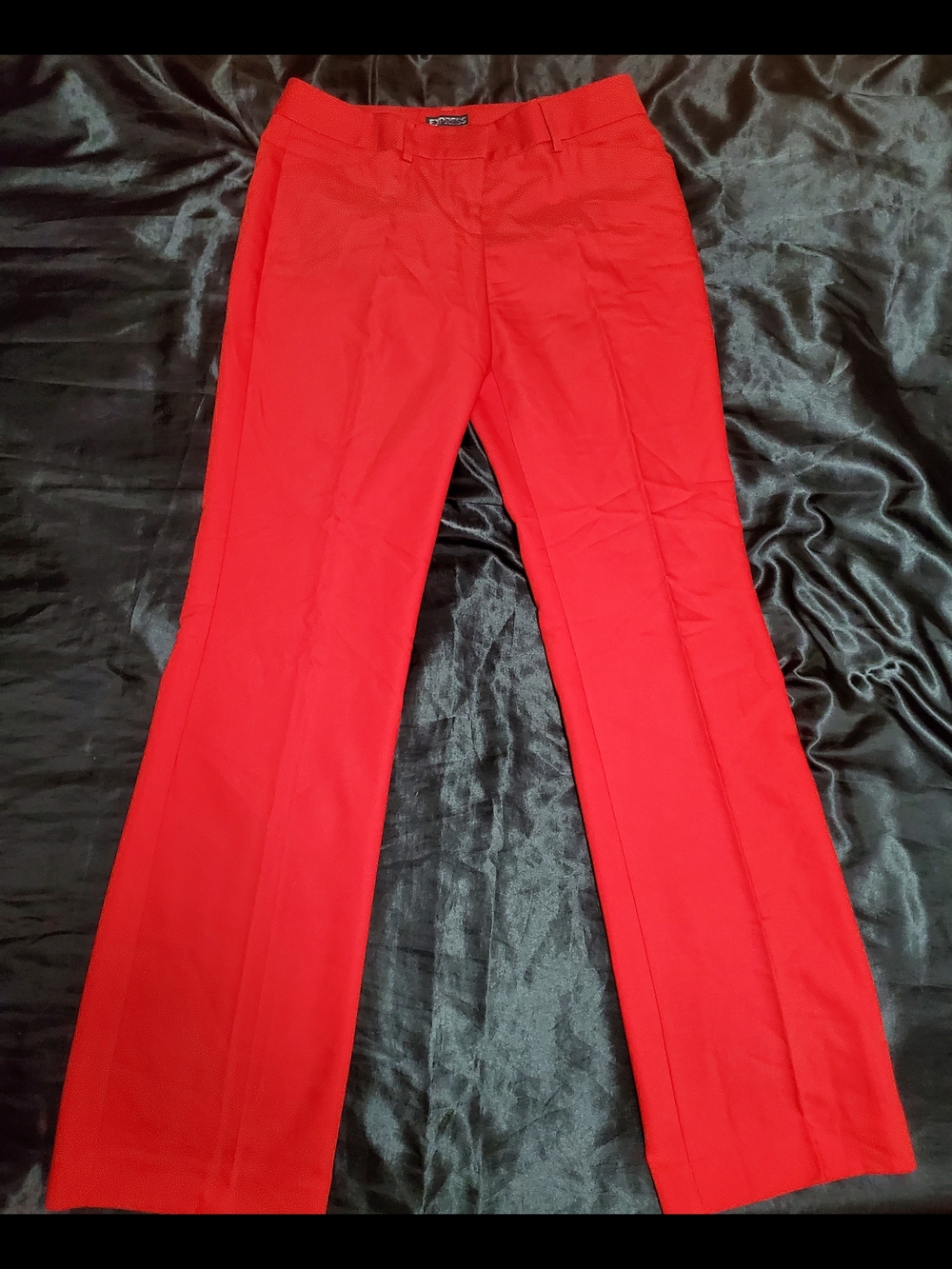 Express Women's Bright Red Straight-Leg Trousers